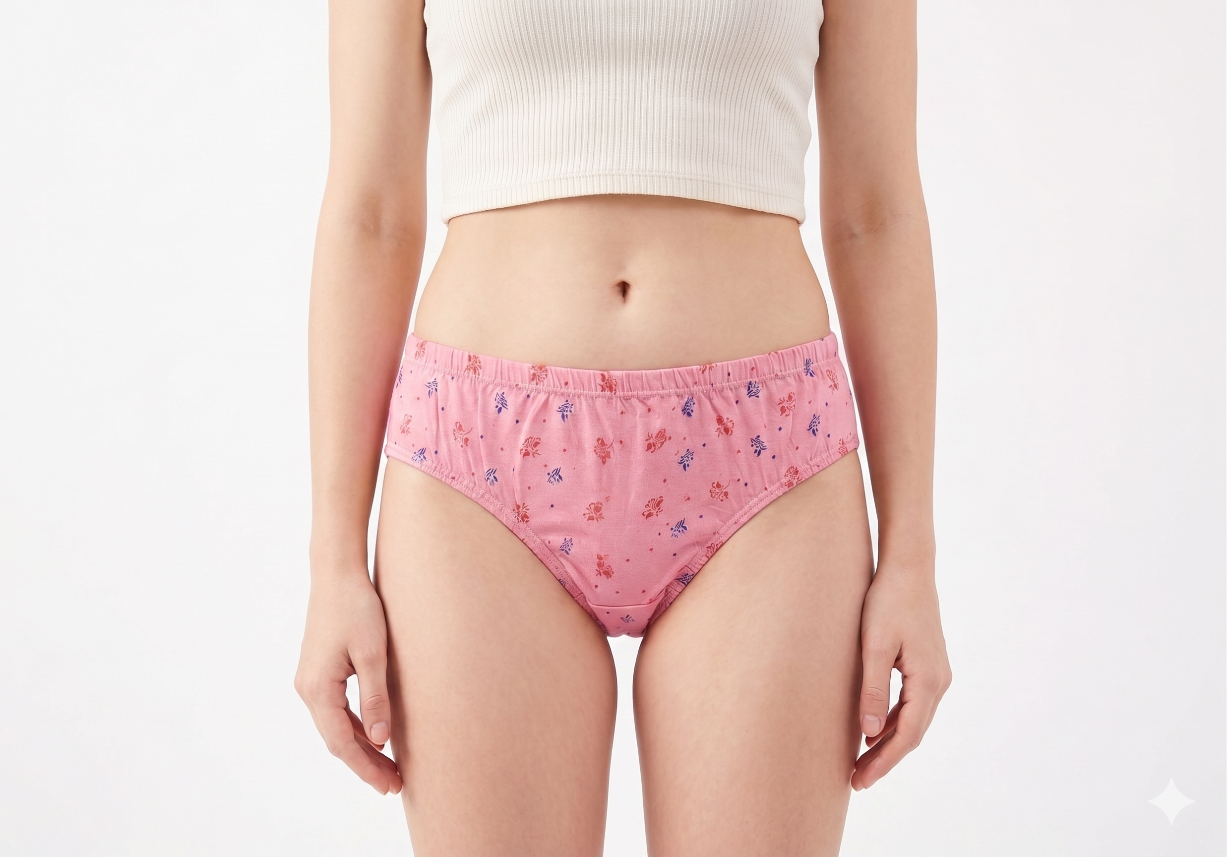 Women's Pure Cotton Soft Dark Color Printed Briefs - Image 3